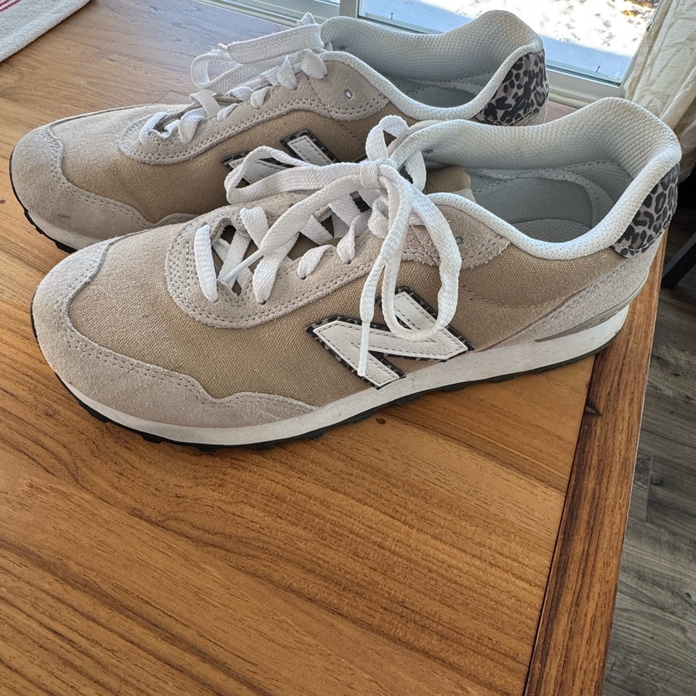New Balance White and Gray Sneakers